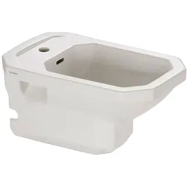 Duravit 1930 Wand-Bidet mit Überlauf, mit Hahnlochbank, 0266100000