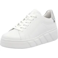 Rieker Damen W2601 Schnürschuhe, Weiss, 38 EU
