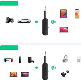 UGREEN FM-Transmitter FM-Sender/Empfänger AUX CM403, Bluetooth 5.0 schwarz