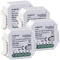 Luminea 4er-Set WLAN-Unterputzmodule für smarte Rollladen, App & Sprachbefehl