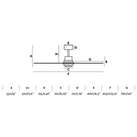 faro BARCELONA Lantau 132 cm Deckenventilator Nickel