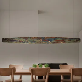 quitani Persida 3-flg. LED 148 cm rund bronze