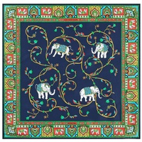 Roeckl Elephant Garden 53x53 - Multi navy - 53x53