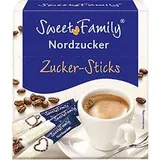 Sweet-Family Zuckersticks weißer Zucker, je 5g, 50 Stück
