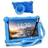 AngelTech Kinder-Tablet Slim – 7 Zoll - 3GB RAM + 4GB Virtual RAM - 64 + 64GB Speicher (Blau)