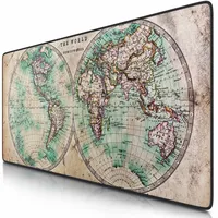 CSL Gaming Mauspad, XXL Schreibtischunterlage 900 x 400mm, Präzision & Geschwindigkeit, Old Map