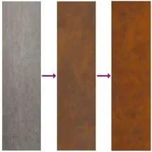 vidaXL Sichtschutz-Leinwand 50 x 140 cm Braun Stahl