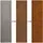 vidaXL Sichtschutz-Leinwand 50 x 140 cm Braun Stahl