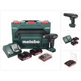METABO Metabo, SB 18 Akku Schlagbohrschrauber 18 V 48 Nm + 2x Akku 2,0 Ah + Bit Set 32 tlg. + metaBOX
