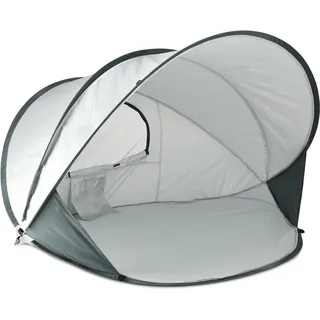 Deryan Pop-up Strandmuschel XXL - Silber