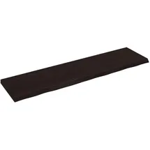 vidaXL Wandregal 200 x 60 x 4 cm Dunkelbraun