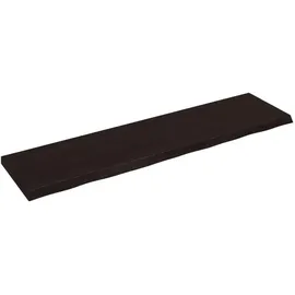 vidaXL Wandregal 200 x 60 x 4 cm Dunkelbraun