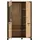 Forte Vitrine Trondheim 101,4 x 161 x 41,5 cm Braun/Schwarz