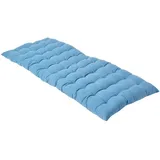 Homescapes Bankauflage, Blau, 100% Baumwolle -