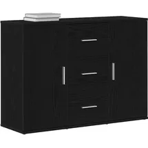 vidaXL Sideboard 91 x 29,5 x 65 cm Schwarz