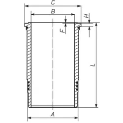 Zylinderlaufbuchse MAHLE 001 LW 00122 001