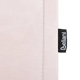Beliani Ausziehbett Eyburie 90 x 200 cm pastellrosa
