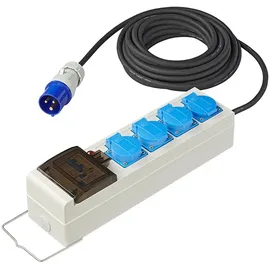 PRO PLUS ProPlus 373585DE Zelt Faltwagen Steckdose 20 Meter 3x2,5mm2 mit MCCB und FI-Schalter + 2 x USB