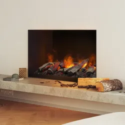 muenkel design wall fire electronic PRO [Opti-myst Elektrokamineinsatz Wandeinbau]: 800 mm - ohne Dekoholz - Ohne Heizung - Wasserleitung