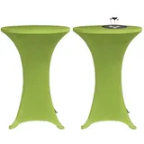 vidaXL Stehtischhusse Grün 70 x 70 cm 4er Set
