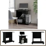 Vidaxl - Schreibtisch Schwarz 80x50x75 cm Holzwerkstoff - Schreibtisch - Laptoptisch - pc Tisch - Home Office - Bürostuhl