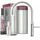 quooker deutschland gmbh Fusion Round Küchenarmatur Voll-Edelstahl Silberfarben