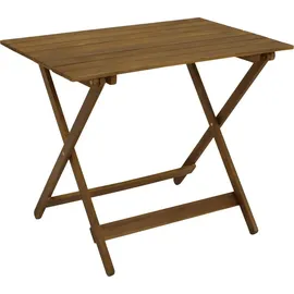 DEGAMO Bahia Gartentisch 90 x 60 x 73,5 cm Braun