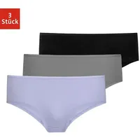 SNOCKS Hipster Panties | Mix (Lila/Grün/Schwarz) | XS