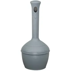 Justrite Sicherheits-Standascher aus Kunststoff Elite Smoker Cease Fire® | 15 Liter Innenbehälter, selbstlöschend | HxB 96,5x30,5cm | Grau