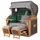 Mr. Deko Strandkorb Komplettset - bene living - Borkum XL Teak - PE grau - Modell 571 - inkl. Liftersystem