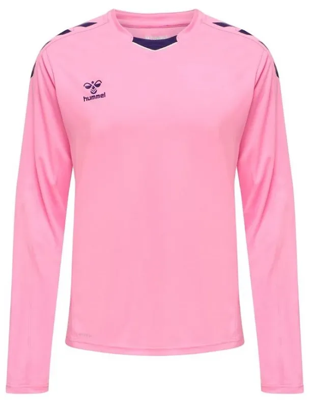 hummel Core XK Poly Trikot Langarm Herren - rosa - S