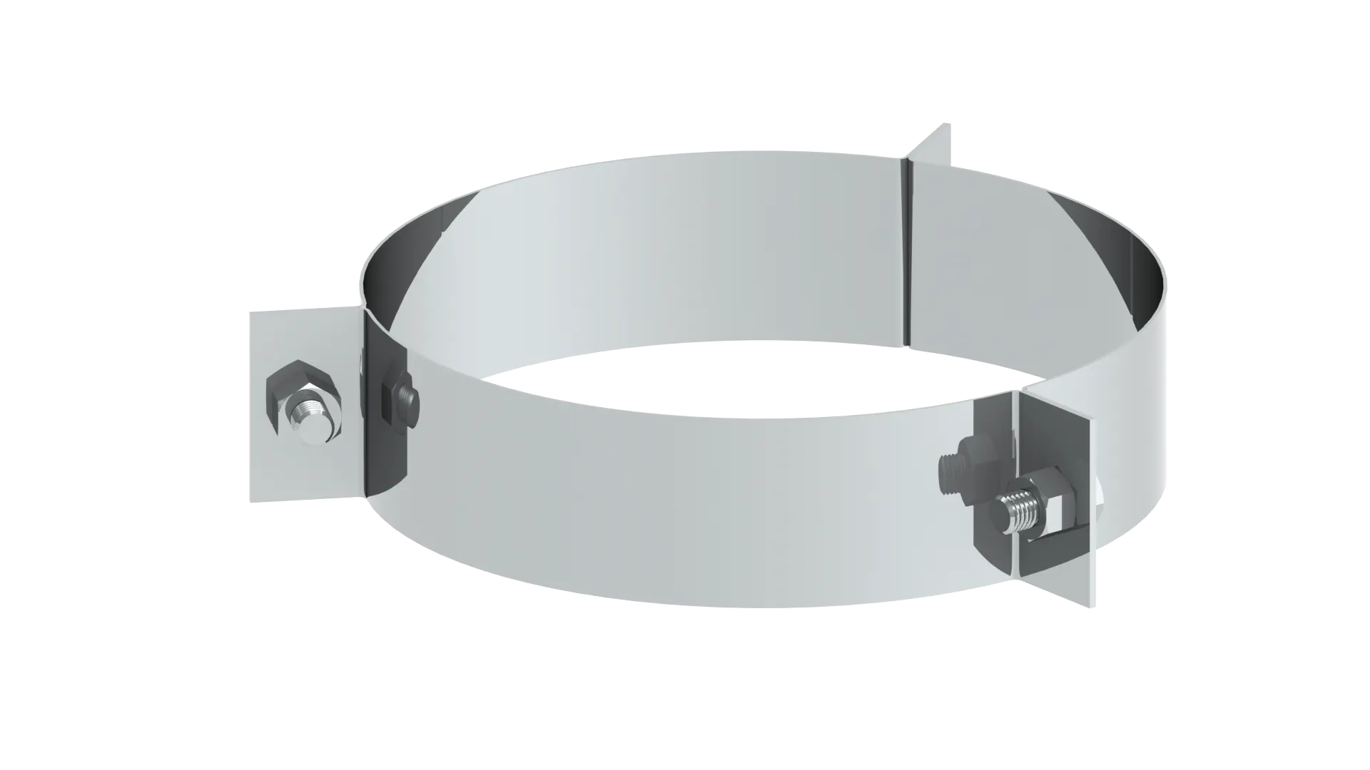 3-Punkt-Abspannschelle für Edelstahlschornstein Ø 150 mm