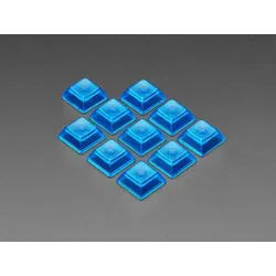 Durchsichtige Blaue DSA Keycaps für MX-kompatible Schalter, 10er-Pack