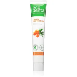 Ecodenta Cavity Protection erfrischende Zahncreme gegen Zahnstein mit Sanddorn 75 ml