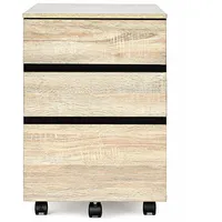 Costway Aktenschrank 3 Schubladen 40 x 50 x 60