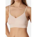 SCHIESSER Bralette-BH Invisible Soft (1-tlg) Bustier - Mit herausnehmbaren Pads, Verstellbare, schmale Träger braun 36