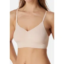 SCHIESSER Bralette-BH Invisible Soft (1-tlg) Bustier - Mit herausnehmbaren Pads, Verstellbare, schmale Träger braun 36