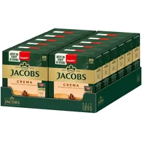 Jacobs Café Crema löslicher Bohnenkaffee als Stick, Instant Kaffee, 12 x 20 Einzelportionen à 1,8 g, für 240 Getränke