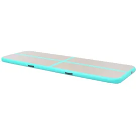 vidaXL Aufblasbare Gymnastikmatte mit Pumpe 700x100x10 cm PVC Grün