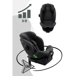 Avionaut Stardust Reboard Kindersitz (40-150 cm), Farbe Kindersitz: Black
