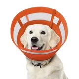 ASENKU Halskrause Hund, Atmungsaktive Schutzkragen Kragen Hund Weich,Einstellbarer Hundekragen Leckschutz, Leicht Haustier Elisabethanischer, Halskrausen für Hunde Nach Op