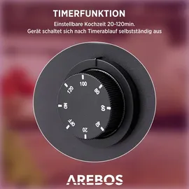 Arebos Einkochautomat 28 l rot