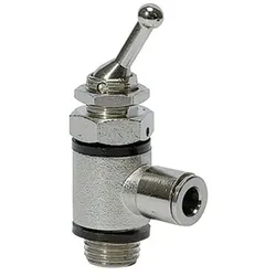 3/2-Wege-Kipphebelventil, G 1/8" A, Steckverbindung Schlauch 6