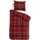 Traumschlaf Sherlock kariert Rot 155 x 220 cm + 80 x 80 cm