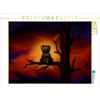 Calvendo Teddybär bei Nacht 1000 Teile Puzzle quer |