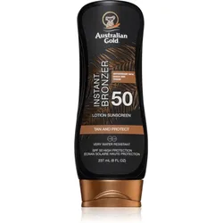 Australian Gold Lotion With Bronzer schützende Pflege gegen Sonnenstrahlung mit Bronzer SPF 50 237 ml