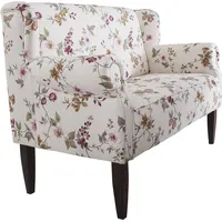 3-Sitzer HOME AFFAIRE "Moro", bunt (geblümt), B:174cm H:99cm T:73cm, Luxus-Microfaser LAGUNA (100% Polyester), Druckstoff Blume (50% Polyester, 50% Baumwolle), Microfaser in Antiklederoptik (100% Polyester), Sofas, 3-Sitzer-Sofa Einzelsofa
