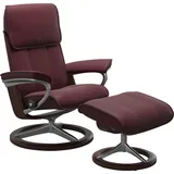 Stressless Stressless® Relaxsessel »Admiral« mit Signature Base, Größe M & L, Gestell Braun rot