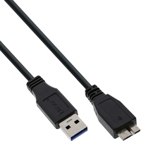 InLine USB 3.0 Kabel, A an Micro B, schwarz,