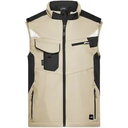 Softshellweste "JN845" - M - stone/black